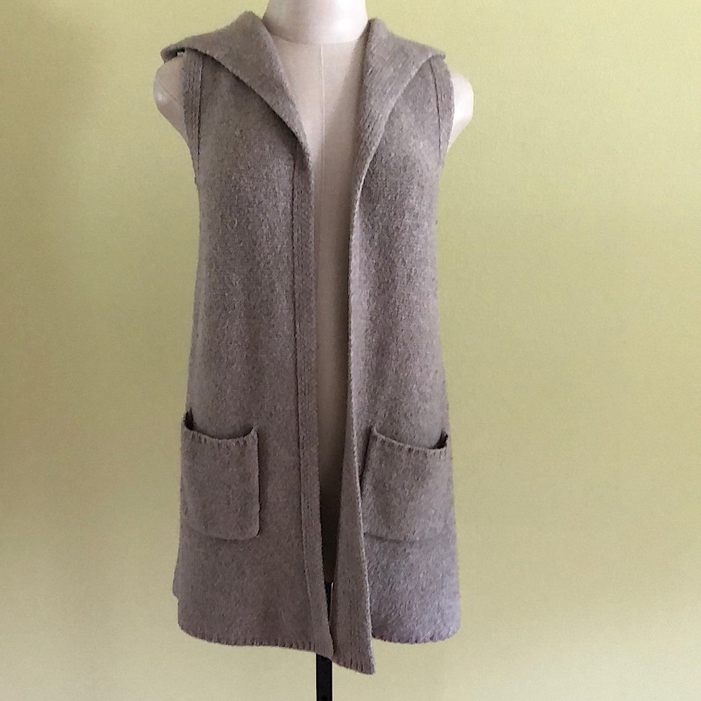 Tahari Hooded Cardigan